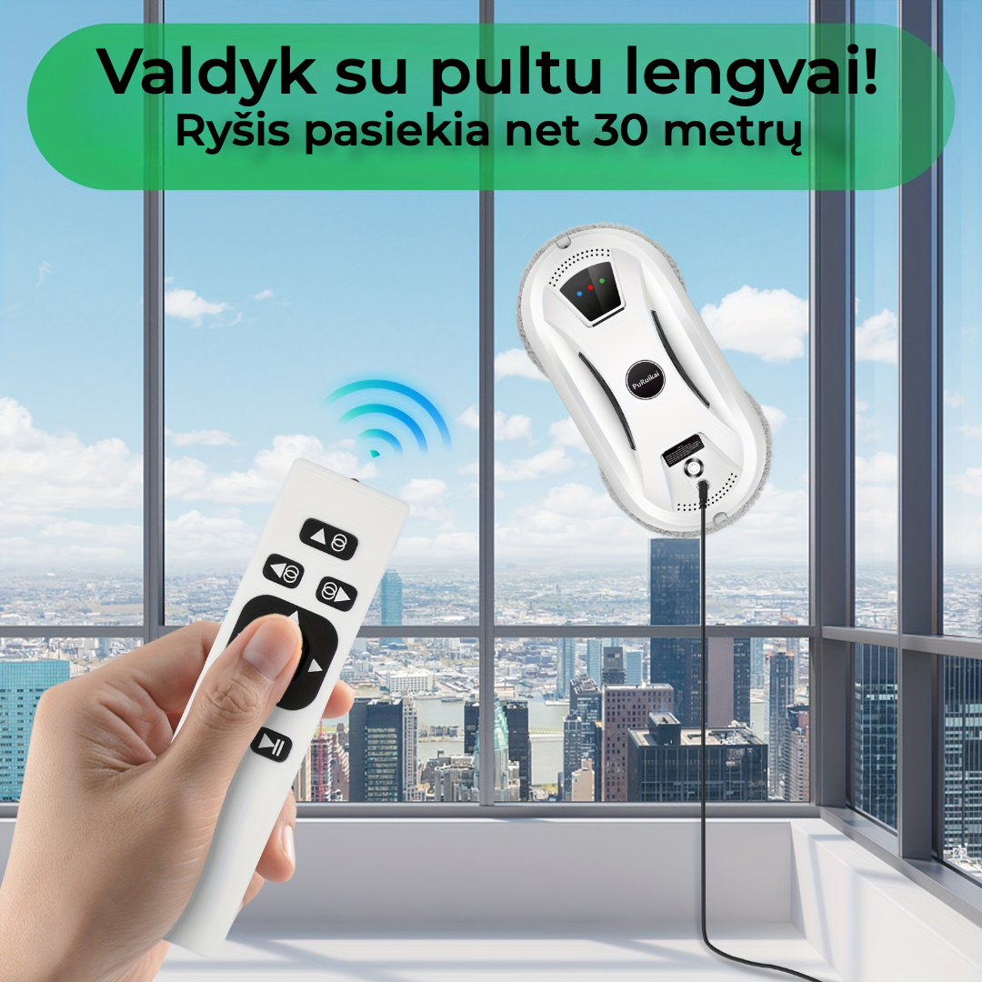 PuRuikiai™ išmanusis automatinis langų valymo robotas